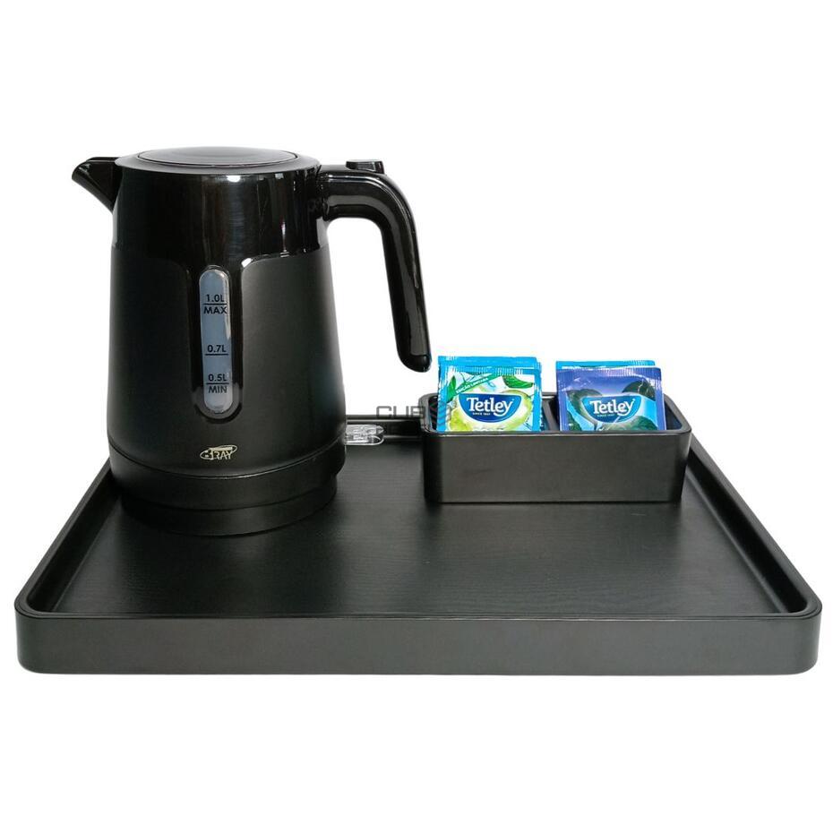 Black Essence Tray Kit with Electric Kettle